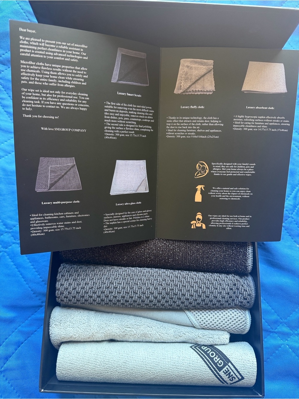 Microfiber cloth set